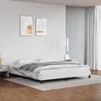vidaXL Bedframe kunstleer wit 180x200 cm, Verzenden