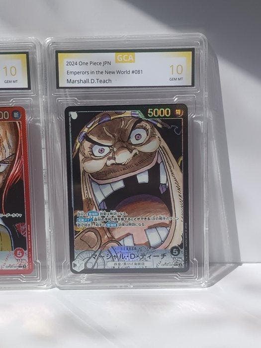 One Piece - 2 Card - One Piece - Shanks & Marshall D. Teach, Hobby en Vrije tijd, Verzamelkaartspellen | Overige