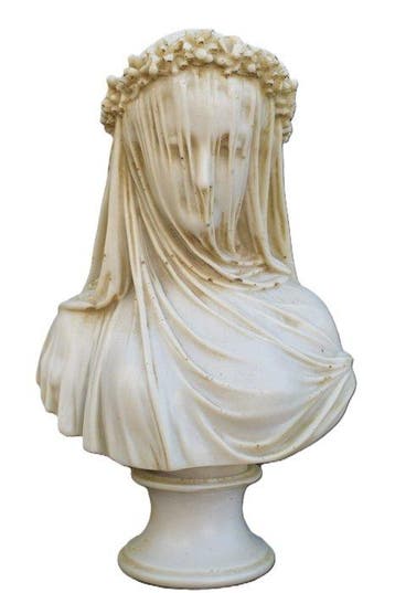 Sculpture, Vergine Velata - 6 kg - 35 cm - Marbre de Carrare