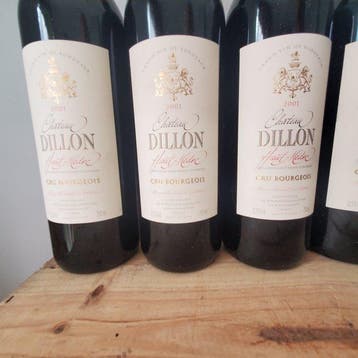 2001 Chateau Dillon - Haut-Médoc Cru Bourgeois - 6, Verzamelen, Nieuw