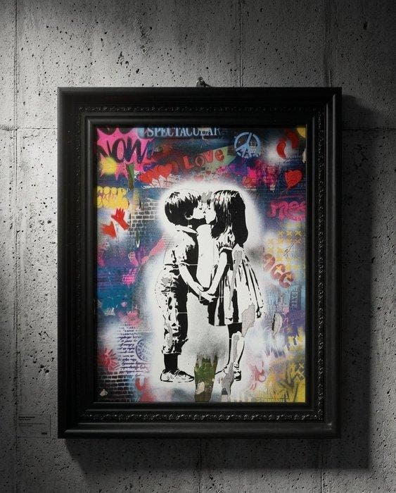 LURNC LXX 1969 - Fragile Revolte - Decollage - Original, Antiquités & Art, Art | Peinture | Moderne