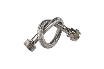 RVS flex slang bin x knel 35 cm 3/8x12mm, Doe-het-zelf en Bouw, Ophalen of Verzenden, Nieuw