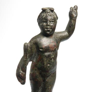 Oud-Romeins Brons Beeld van Cupido (Eros)