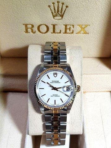 Tudor - Prince Oysterdate - WHITE DIAL - Sans prix de, Handtassen en Accessoires, Horloges | Antiek