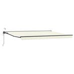 vidaXL Elektrisch Uitschuifbare Zonneluifel Crème en, Verzenden, Nieuw