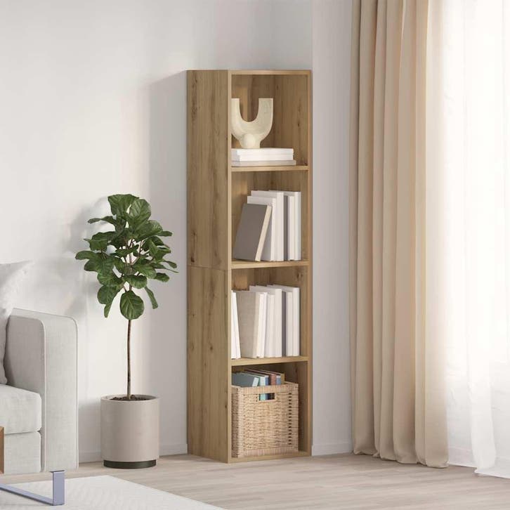 vidaXL Boekenkast/tv-meubel 36x30x143cm bewerkt hout oud, Huis en Inrichting, Kasten | Wandmeubels, Nieuw, Verzenden