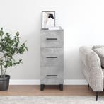 vidaXL Dressoir 34,5x34x90 cm bewerkt hout betongrijs, Huis en Inrichting, Kasten | Dressoirs, Verzenden, Nieuw