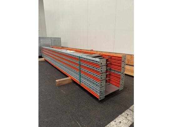 Legbordstelling 10 m  - 11 staanders 3070x400mm + legborden, Articles professionnels, Aménagement de Bureau & Magasin | Entrepôt, Rayonnage & Stockage