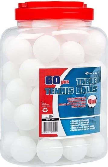 Get and Go Tafeltennisballen - PP - 60 stuks (Spellen), Boeken, Ophalen of Verzenden, Nieuw