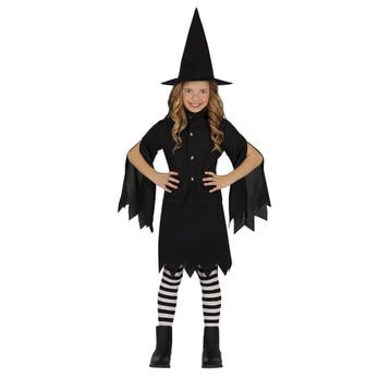 Heks Halloween Kostuum Meisje Zwart, Verzenden, Nieuw