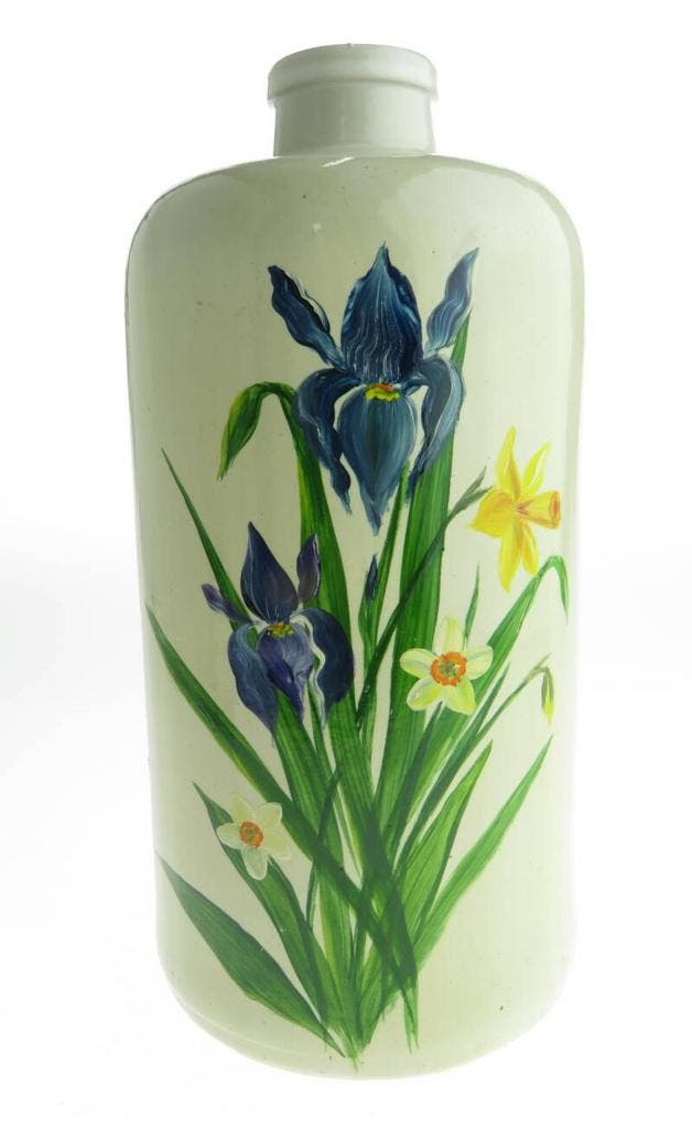 Stenen fles Apostel bier - hand beschilderd, Maison & Meubles, Accessoires pour la Maison | Autre, Envoi