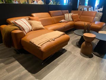 Grote FAILLISSEMENTSVERKOOP 250 salons in ECHT LEDER en stof, Huis en Inrichting, Nieuw, Leer