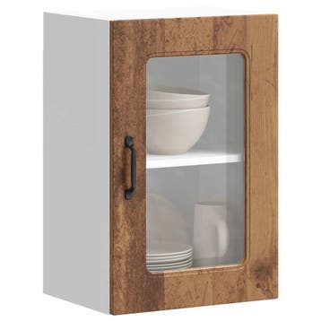 vidaXL Keukenbovenkast met glazen deur Kalmar bewerkt hout, Verzenden