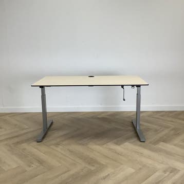 Eromes slingerbureau, 140x80 cm, Ahorn - grijs, Gebruikt