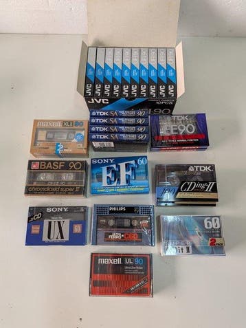 TDK, Sony, Maxell, JVC, Philips, Basf - UF I 90 - SA 90 - FE