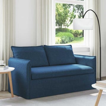 vidaXL bank / zetel Blauw 156 x 82 x 85 cm Stof, Verzenden