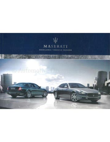 2012 MASERATI QUATTROPORTE INSTRUCTIEBOEKJE ENGELS (USA)
