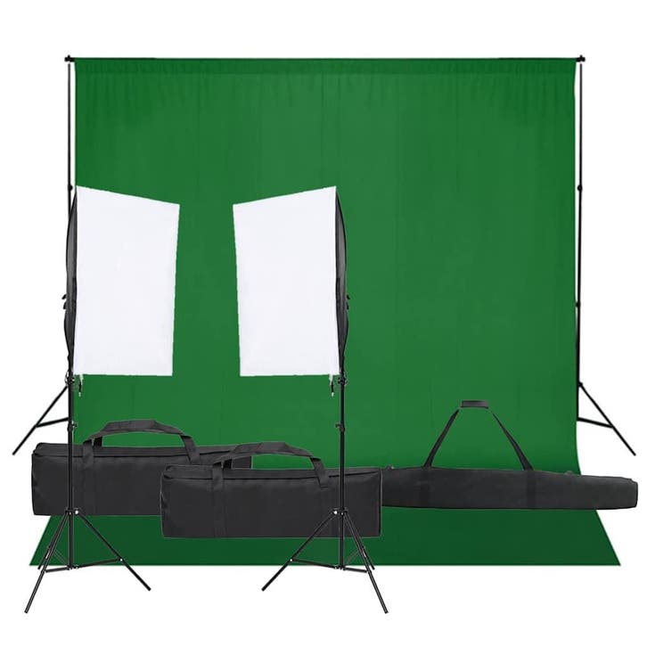 vidaXL Fotostudioset met verlichtingsset en achtergrond, Audio, Tv en Foto, Fotografie | Fotostudio en Toebehoren, Nieuw, Verzenden