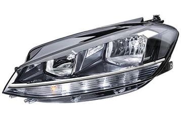 VW Golf 7 2017+ Hella Koplamp Links Elektrische Regeling + M, Verzenden