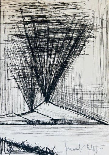Bernard Buffet (1928-1999) - Le Vésuve et la baie de Naples,