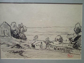 Maximilien Luce (1858-1941) - Paysage encre de Chine