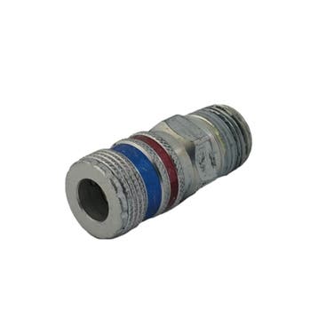 Staal/Messing DN 7.6 (7.2 Euro) Safety Luchtkoppeling, Verzenden