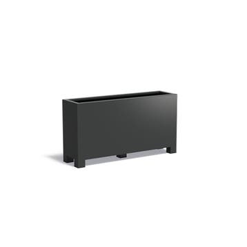 Aluminium plantenbak 150x40x80cm - Met poten, 100 cm of meer, Nieuw, Metaal, 60 cm of meer