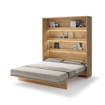 Lenart Bed Concept Verticaal Opklapbed 180x200 - Eikenkleur