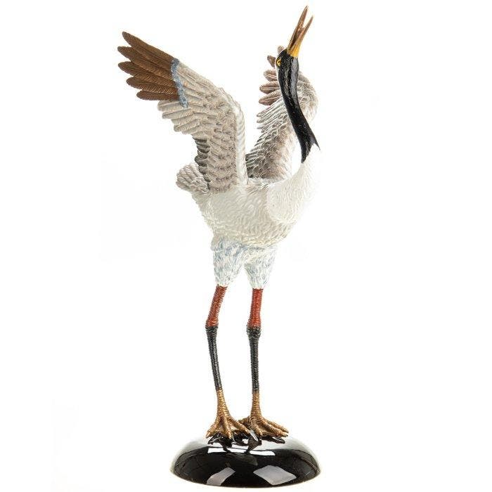 sculptuur, Crane bird - 74 cm - Brons, Porselein, Antiek en Kunst, Curiosa en Brocante