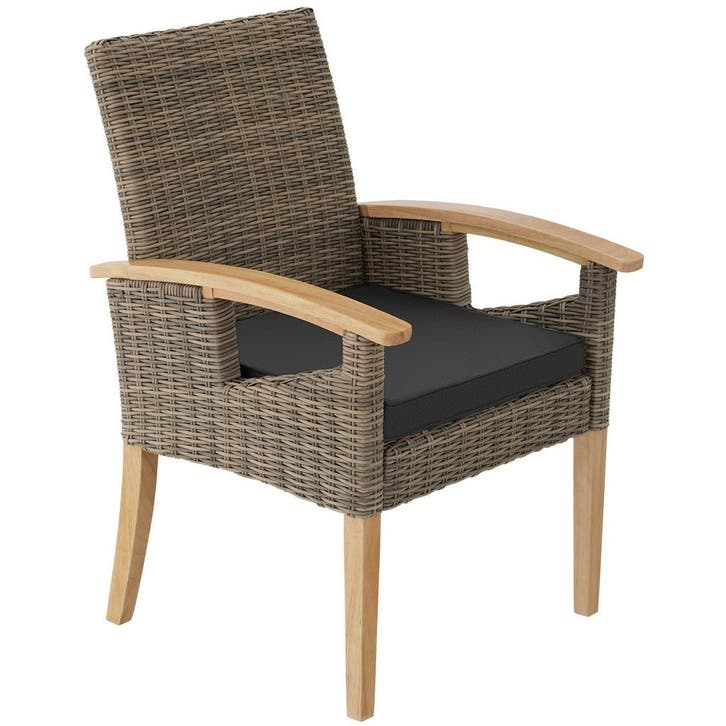 tectake Wicker stoel Rosarno - natuur, Tuin en Terras, Tuinsets en Loungesets, Verzenden