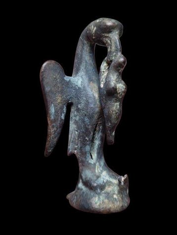 Oud-Romeins, Republiek Brons Stunning Early Empire Eagle, Antiek en Kunst