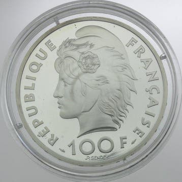 Frankrijk. 100 Francs Argent Belle Epreuve, Jeux