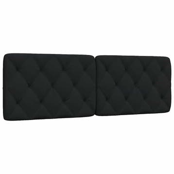 vidaXL Hoofdbordkussen 160 cm stof zwart, Verzenden