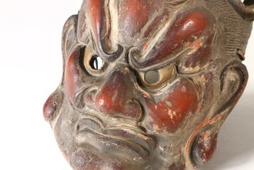 Mask - Droge lakmaskers van Kong Rikishi Nio-bewaker en