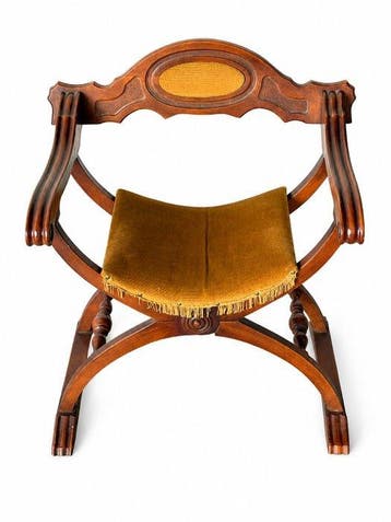 Fauteuil - Hout, Textiel - Savonarola