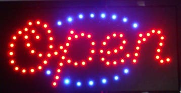 OPEN LED bord lamp verlichting lichtbak reclamebord #B10, Verzenden, Nieuw