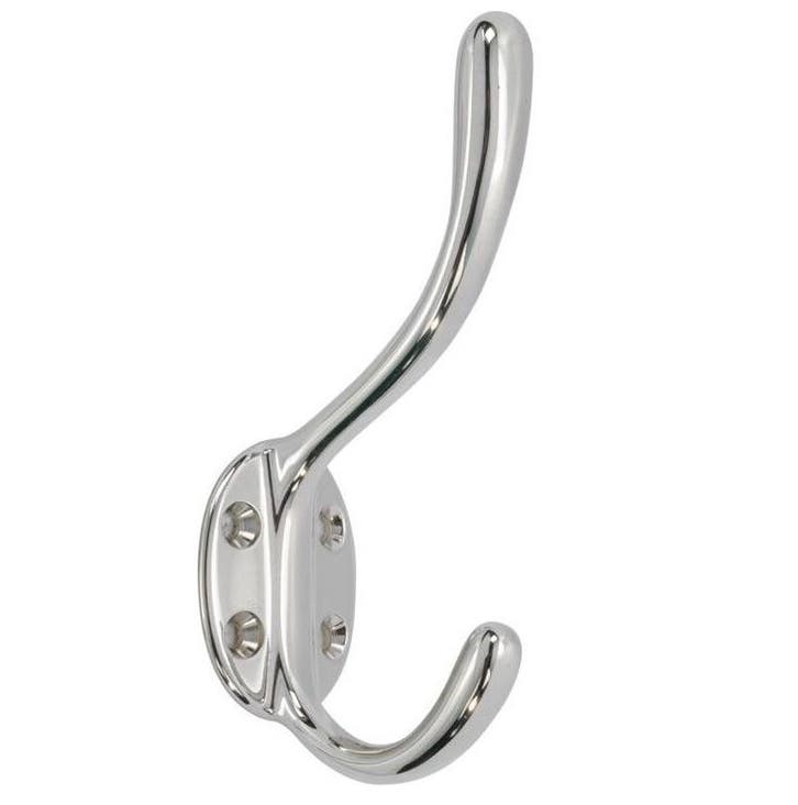 Hoedhaak Bern glans nikkel, Huis en Inrichting, Woonaccessoires | Kapstokken, Nieuw, Overige materialen