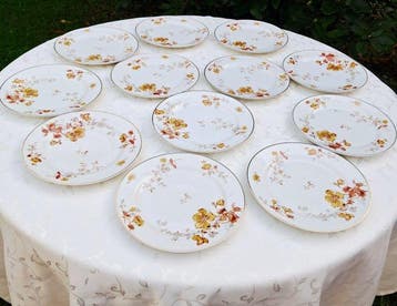 Limoges - Service de table pour 12 personnes (12) -, Antiquités & Art