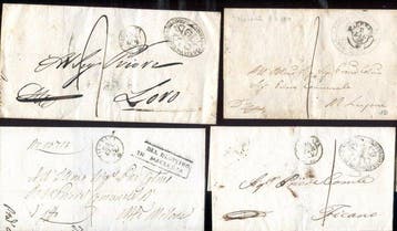 Italiaanse oude staten - Pauselijke Staat 1852 - 4, Gestempeld