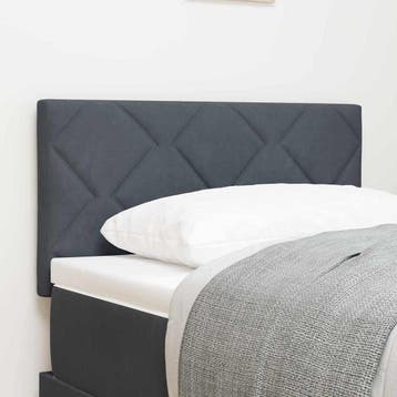 vidaXL Hoofdbord Donkergrijs 80 cm Fluweel, Verzenden, Nieuw