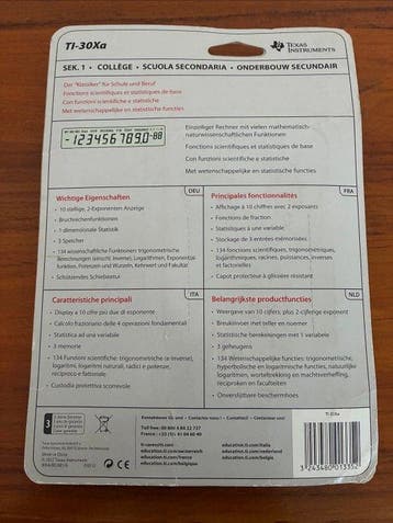 Texas Instruments TI-30Xa - Computer - In originele, Nieuw