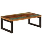 vidaXL Salontafel 100x50x35 cm massief gerecycled hout en, Verzenden, Nieuw