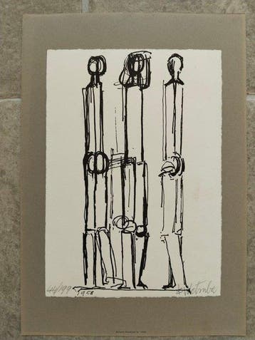 Fritz Wotruba (1907-1975) - Drei Figuren, Antiek en Kunst