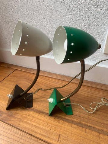 H.Th.J.A. Busquet - Lamp (2) - Metaal - Sterrenserie Ukkie