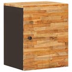 vidaXL Hangende Badkamerkast met opslag Naturel 38 x 33 x 48, Verzenden