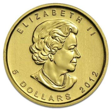 Canada. 5 Dollars 1/10 oz $5 CAD Canadian .9999 Fine Gold, Timbres & Monnaies, Métaux nobles & Lingots