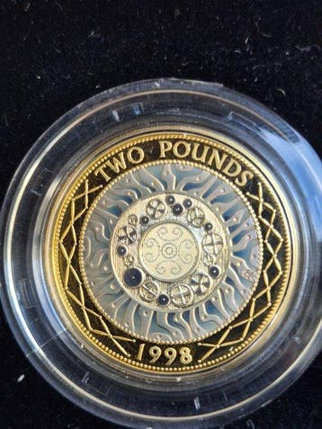 Angleterre. Elizabeth II. 2 Pounds 1998 Silver Proof
