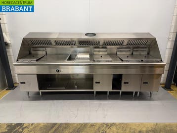 RVS Pitco SE14S Solstice Mur de cuisson 4x Friteuse et bain, Verzenden