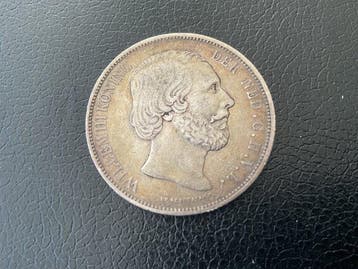 Nederland. Willem III. 2 1/2 Gulden 1873 (Zonder