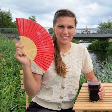 ECCELLENTE Bamboe Handwaaier, Verzenden, Nieuw